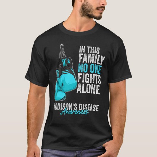 Addison's Disease Awareness Boxing Ghandschoenen L T-shirt (Voorkant)
