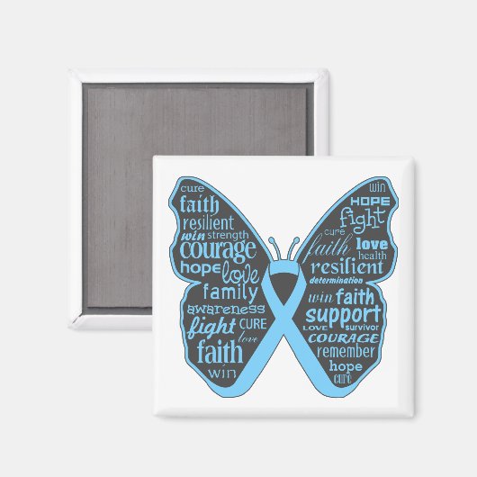 Addison's Disease Awareness Butterfly Magneet (Voorkant / Achterkant)