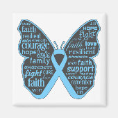 Addison's Disease Awareness Butterfly Magneet (Voorkant)