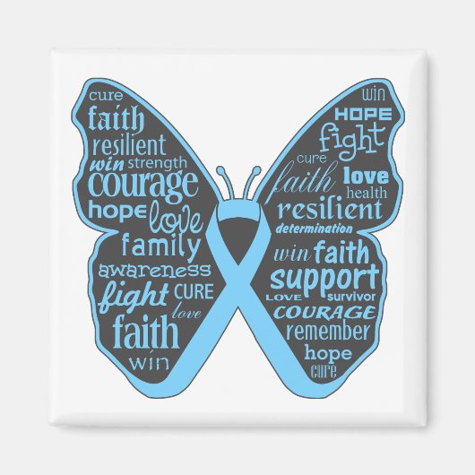 Addison's Disease Awareness Butterfly Magneet (Voorkant)