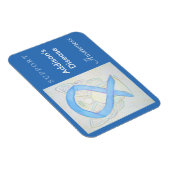 Addison's Disease Awareness Ribbon Angel Magnet Magneet (Rechterzijde)