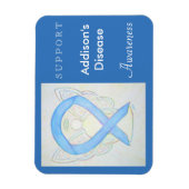 Addison's Disease Awareness Ribbon Angel Magnet Magneet (Verticaal)