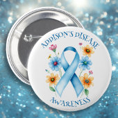 Addison's Disease Awareness Ribbon Ronde Button 5,7 Cm