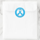 Addison's Disease Awareness Ribbon Ronde Sticker (Tas)