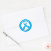 Addison's Disease Awareness Ribbon Ronde Sticker (Envelop)