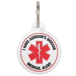Addison's Disease Medical Alert Pet Tag Huisdierpenning
