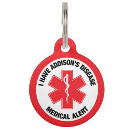Addison's Disease Medical Alert Pet Tag Huisdierpenning