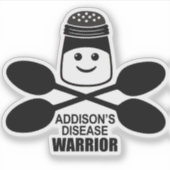 Addison's Disease Warrior Sticker (Voorkant)