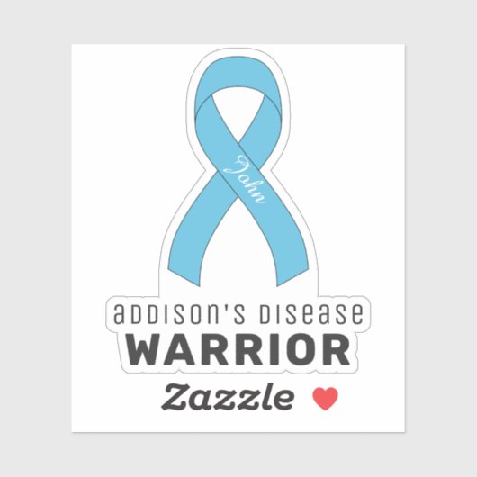 Addison's Disease Warrior Vinyl Sticker (Vel)