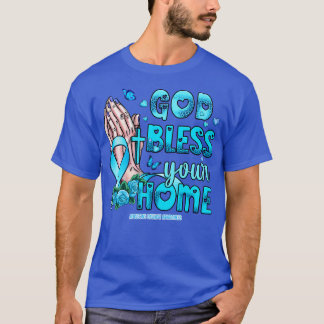 Addisons Ziekte Bewustzijn God zegene geloof hoop T-shirt