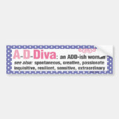 ADDiva-bumpersticker - paars Bumpersticker (Voorkant)
