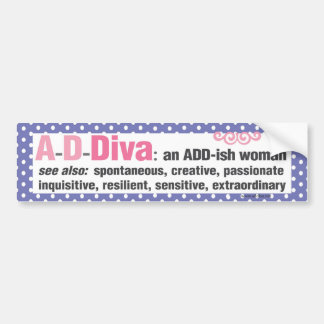 ADDiva-bumpersticker - paars Bumpersticker