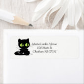 Address Labels Cats Black (Insitu)