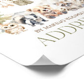 Addressee Woodland Adventure Boy Baby Shower Poster (Hoek)