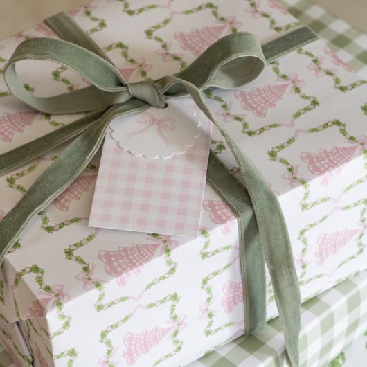 Addy's kerstbomen inpakpapier vel