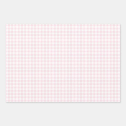 Addy's roze marshmallow Gingham inpakpapier (Voorkant 3)