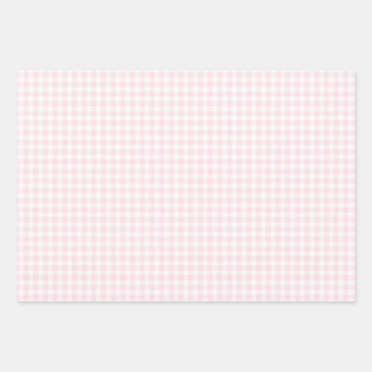Addy's roze marshmallow Gingham inpakpapier (Voorkant 2)