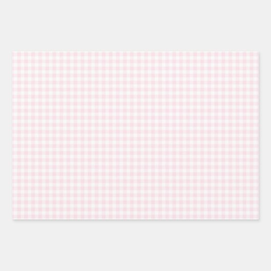 Addy's roze marshmallow Gingham inpakpapier (Voorkant)