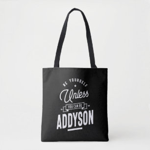 Addyson Persoonlijke naam Birthday Tote Bag