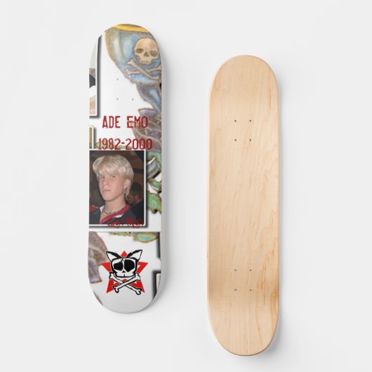 Ade Emo Special Edition Memorial Skateboard (Voorkant)
