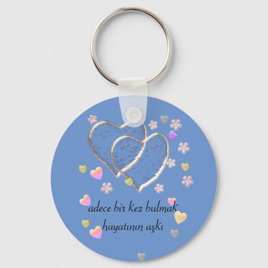 adece bir kez bulmak hayatının aşkı , gepersonalis sleutelhanger (Voorkant)