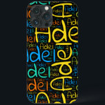 Adel Case-Mate iPhone Case<br><div class="desc">Adel. Show and wear this popular beautiful male first name designed as colorful wordcloud made of horizontal and vertical cursive hand lettering typography in different sizes and adorable fresh colors. Wear your positive french name or show the world whom you love or adore. Merch with this soft text artwork is...</div>
