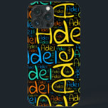 Adel Case-Mate iPhone Case<br><div class="desc">Adel. Show and wear this popular beautiful male first name designed as colorful wordcloud made of horizontal and vertical cursive hand lettering typography in different sizes and adorable fresh colors. Wear your positive french name or show the world whom you love or adore. Merch with this soft text artwork is...</div>