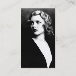 Adela, Elegant Black en White Photo Visitekaartje