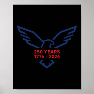Adelaar 250 Jaar 1776-2026 250ste Verjaardag Minim Poster