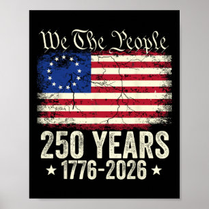 Adelaar 250 Jaar Amerikaans 1776 2026 250e VS Verj Poster