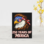 Adelaar 250 Jaar Merica 4 juli VS 250 Kaart (Gele Bloem)