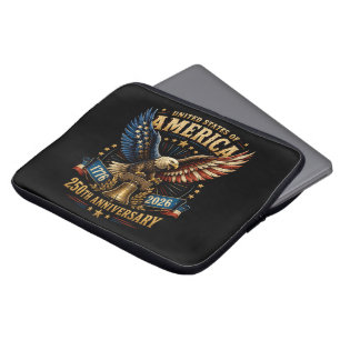 Adelaar 250-jarig bestaan Verenigde Staten van Ame Laptop Sleeve
