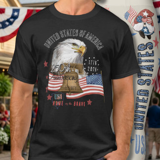 Adelaar 250-jarig jubileum Verenigde Staten van Am T-shirt