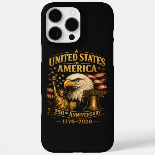 Adelaar 250e verjaardag Verenigde Staten van Ameri Case-Mate iPhone Case (Achterkant)