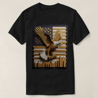Adelaar 3D Papier Kunst Design T-shirt