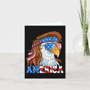 Adelaar 4 juli mullet Amerikaanse vlag VS patriot Kaart