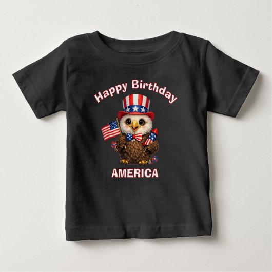 Adelaar (4e) Patriottisch Kinder T-Shirt (Voorkant)