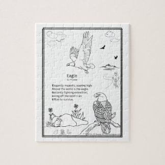 Adelaar Acrostisch Gedicht Puzzel, 8x10 inch 110 s Legpuzzel
