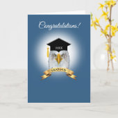 Adelaar Afstudeercongratulaties voor Prijs Blauw Kaart (Gele Bloem)