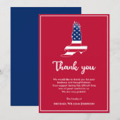 Adelaar Amerikaanse Vlag Militair Veteraan Leger B Bedankkaart (Voorkant / Achterkant)
