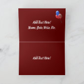 Adelaar Amerikaanse Vlag VS Burgerschap  Kaart (Binnen)