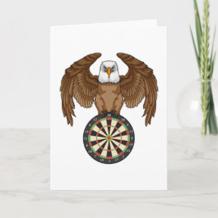 Adelaar bij Darts met Dartbord Kaart