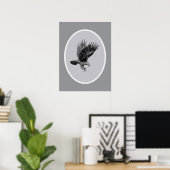 Adelaar bij Licht Poster (Thuiskantoor)