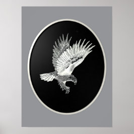 Adelaar bij Nacht  Poster