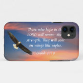 adelaar bijbelvers Jesaja 40:31 Case-Mate iPhone Case (Achterkant (horizontaal))