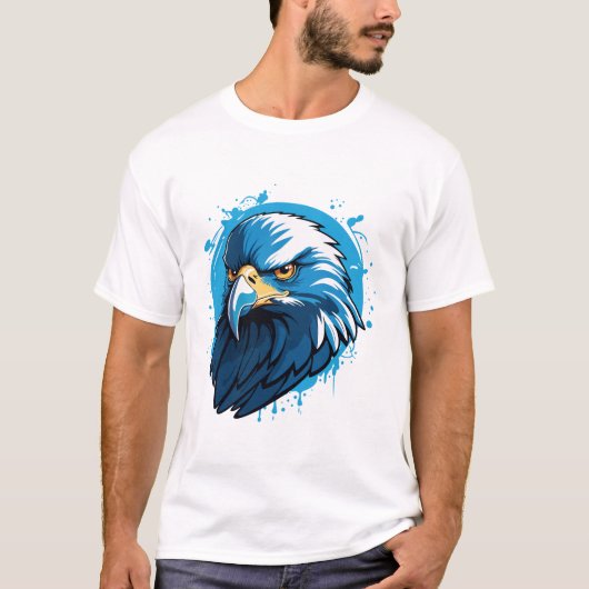 Adelaar Blauw T-shirt (Voorkant)