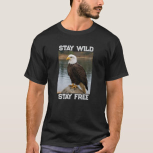 Adelaar Blijf Wild Blijf Vrij T-shirt