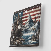 Adelaar boven Schilderachtig Amerikaans landschap Vierkante Klok (Hoek)