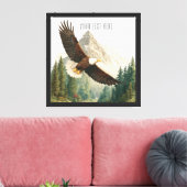 Adelaar canvas afdruk (Insitu (Woonkamer))