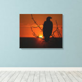 adelaar canvas afdruk (Insitu (Houten vloer))